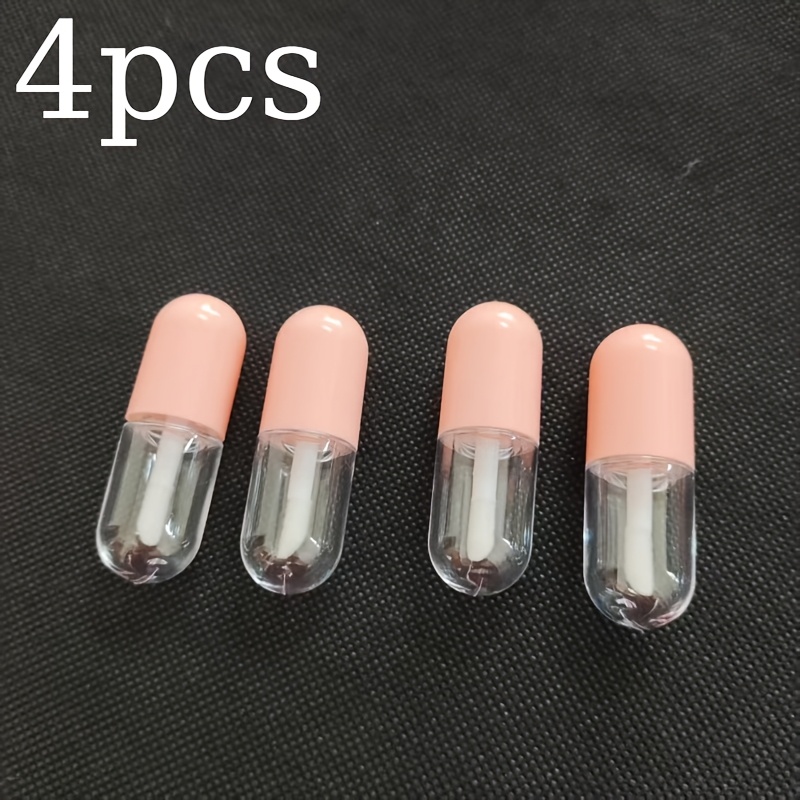 Image of Set Of 4 Adorable Travel Bottles, Transparent And Leak-resistant, Perfect For Cosmetics On The Go