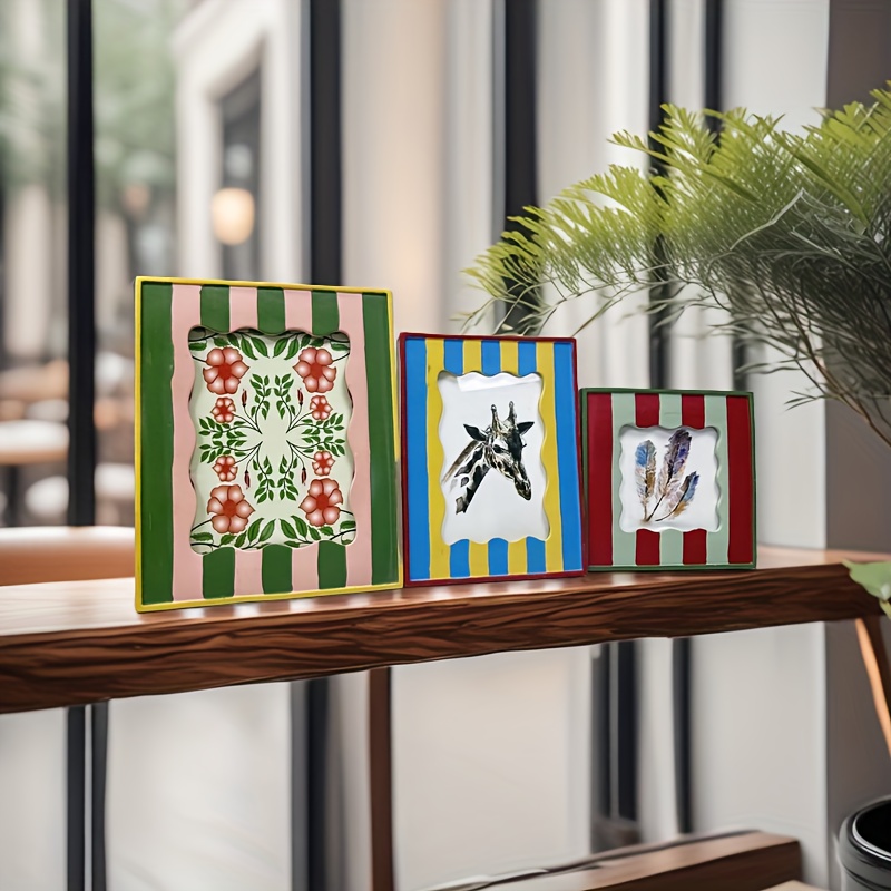 creative resin material modern simple three dimensional decorative pattern picture frame decoration bedroom study desk photo decoration