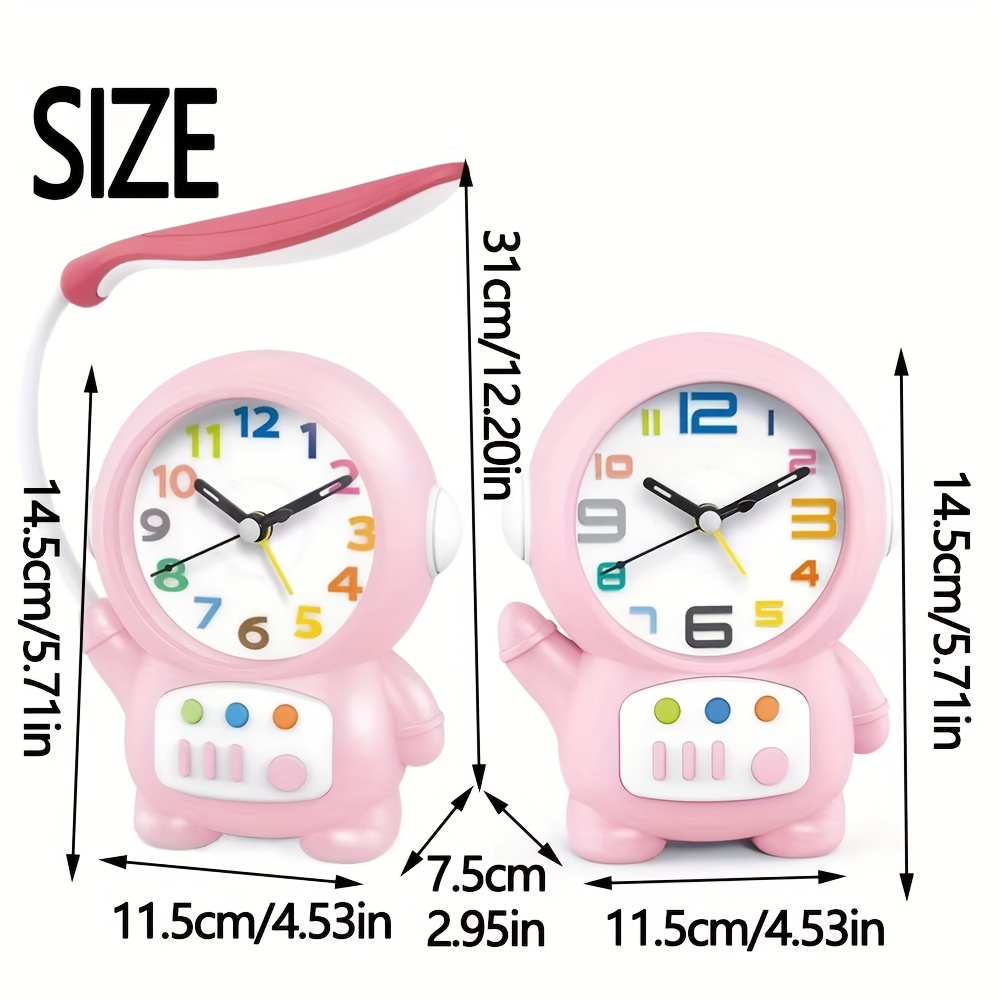 led small desktop table lamp astronaut clock desktop table lamp shape technology and fashionable design   in   colors Product details 2