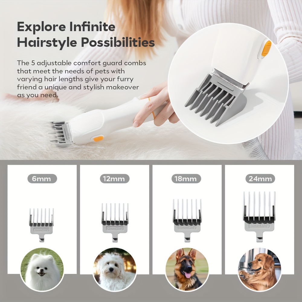 [Vacuum for Pet Grooming] Dog Grooming Vacuum Kit, Pet Grooming Vacuum