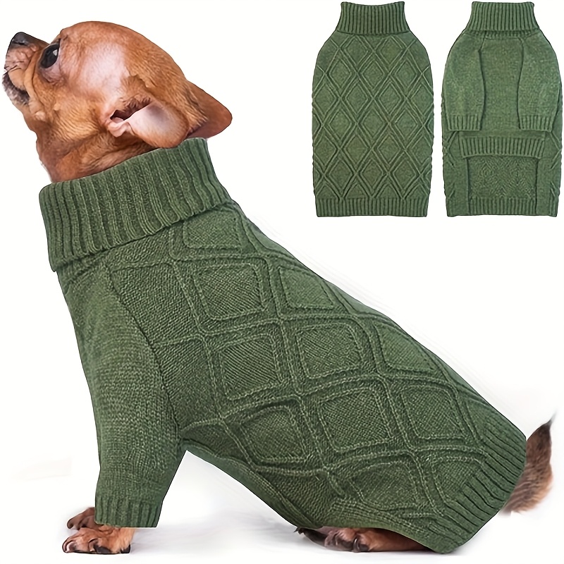 suéter punto cuello perros suéter punto cable Temu Mexico