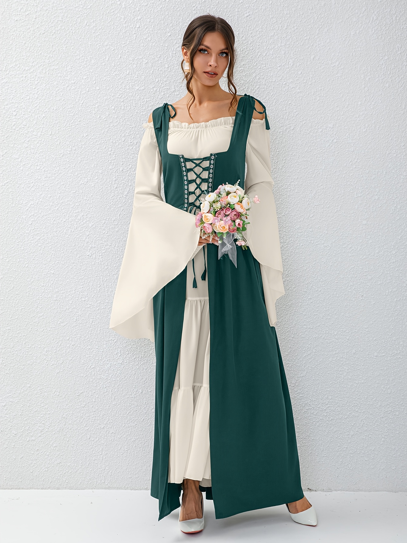 elf dress outfit medieval vintage court princess dress