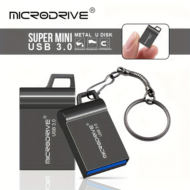 

High Speed Mini Usb Flash Drives 64gb Silver Pen Drive Metal Memory Stick Creative Business Gifts 32gb External Storage 16gb + Key Ring