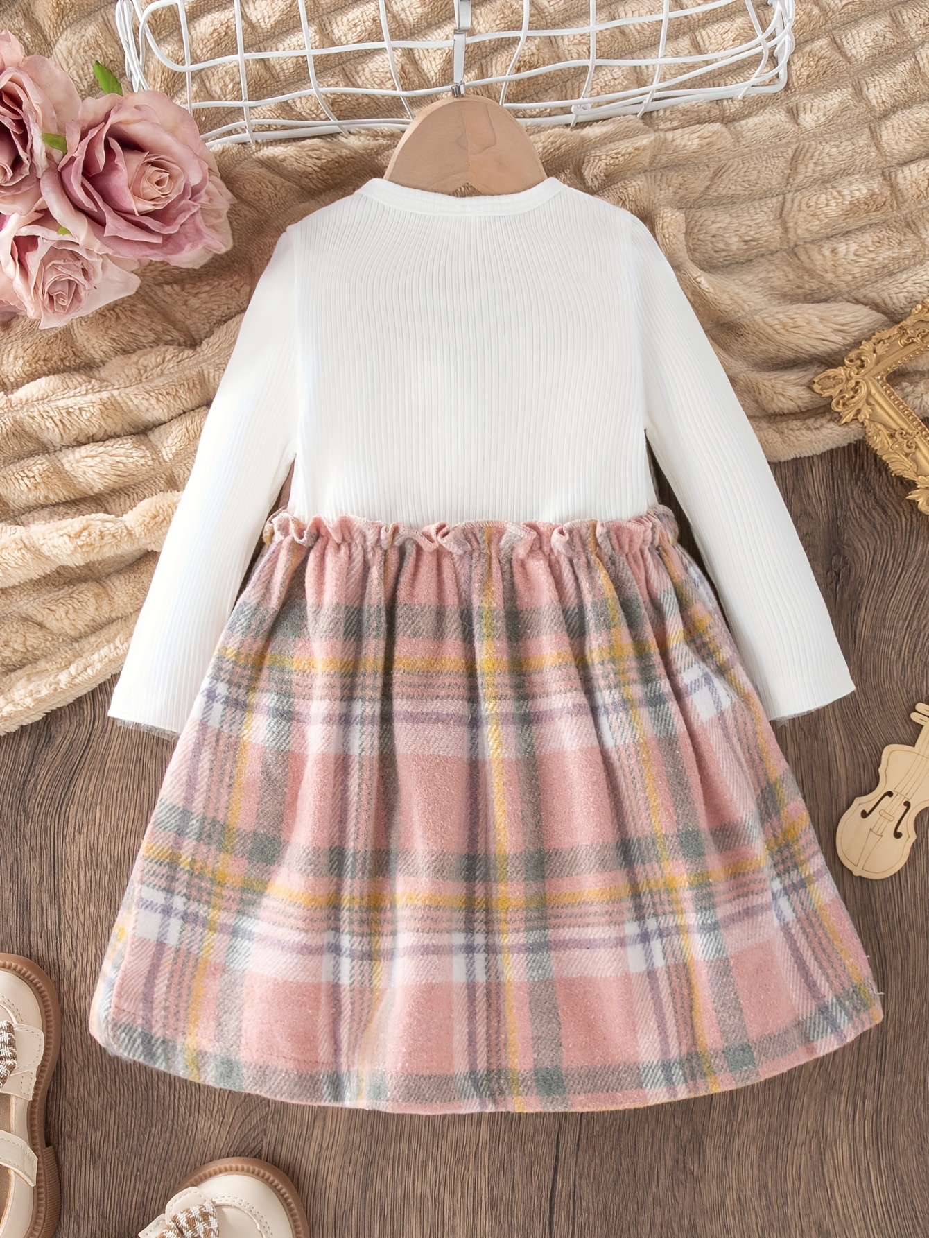strapless open back dress Pink Colour Block Contrast Stitch Mini Dress