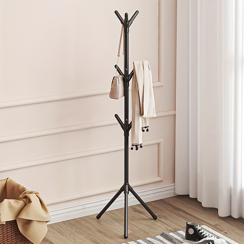 

Easy-assemble Freestanding Coat Rack - Durable Iron Clothes Stand For Bedroom, Office, And Entryway Storage Hangers For Clothes Closet For Clothes
