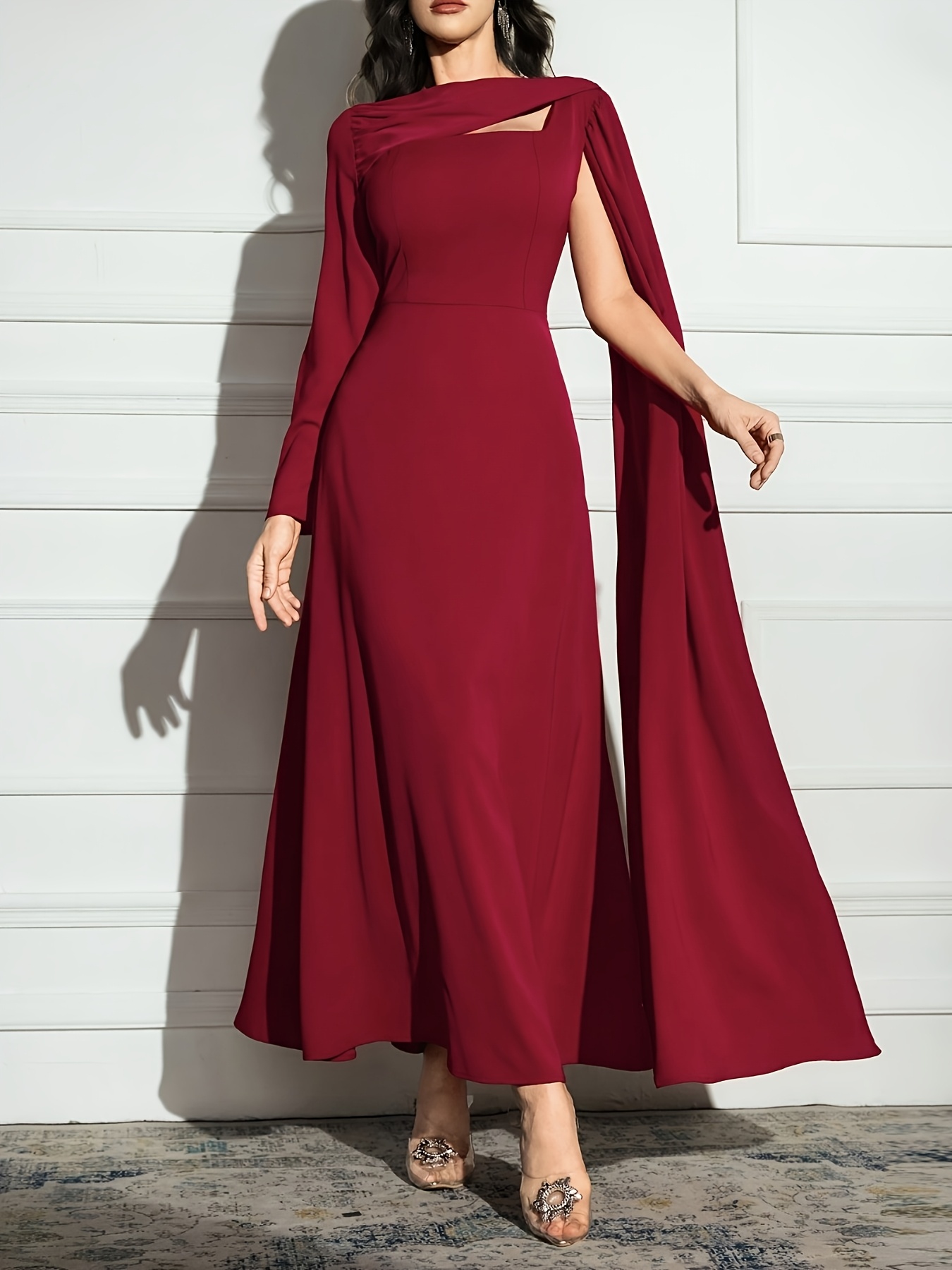 slim fit dress slacks Ruby Textured Floral Melina Maxi Dress main image 1