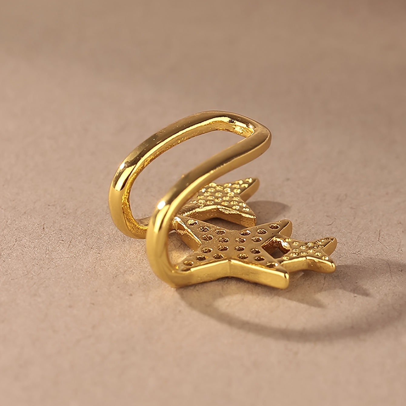 Glittering Star Ear Cuff, Vintage Inspired, No Piercing Needed