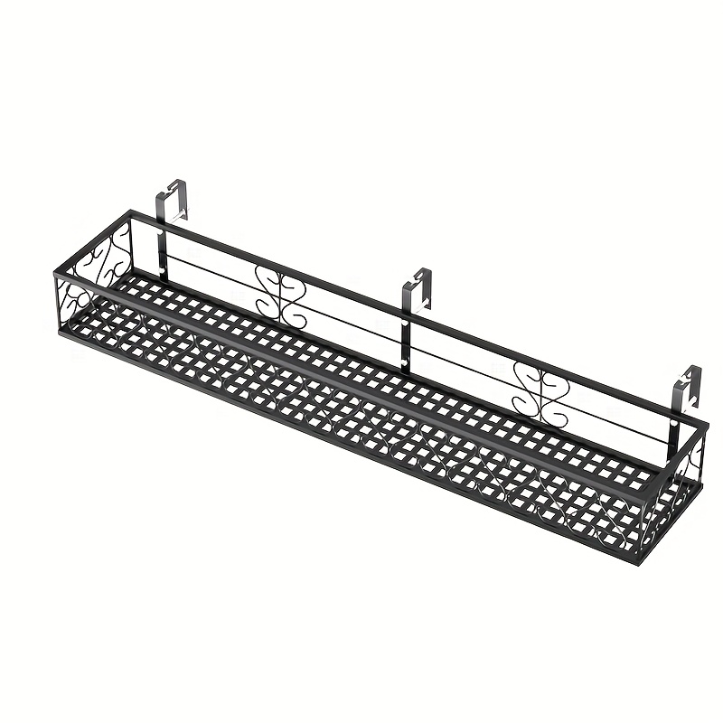 Image of A Wall-mounted Flower Rack, A Storage Shelf For Windows And , A Wire Hanging Rack, A Hanging Flower Pot Holder, A Wire Succulent Flower Rack For Railings And Windowsills