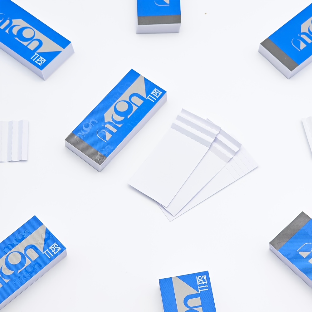 1200 TIPS, blauw en wit tipspapier