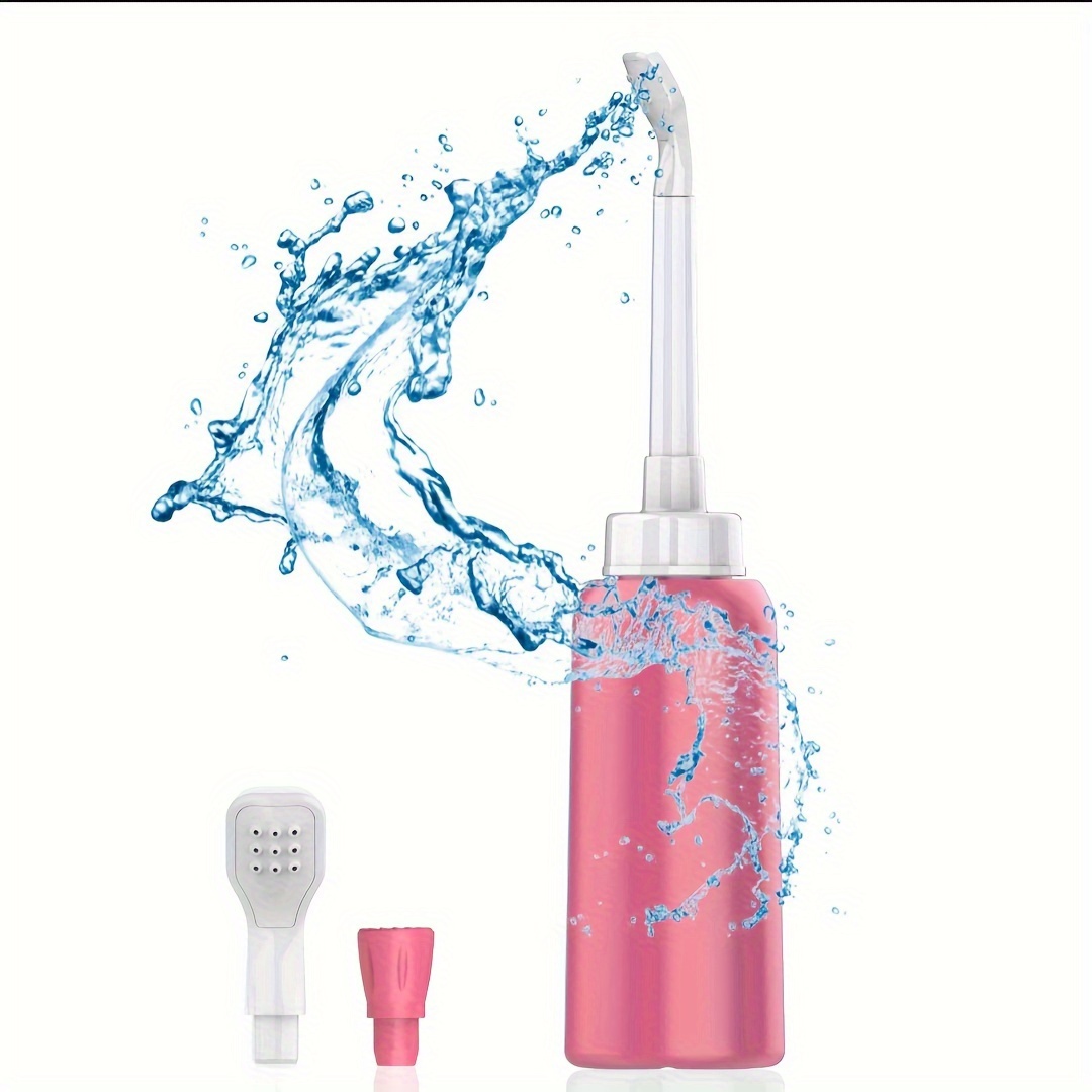500ml Minimalist Handheld Bidet Sprayer With Adjustable Water Pressure For Personal Hygiene Cleaning