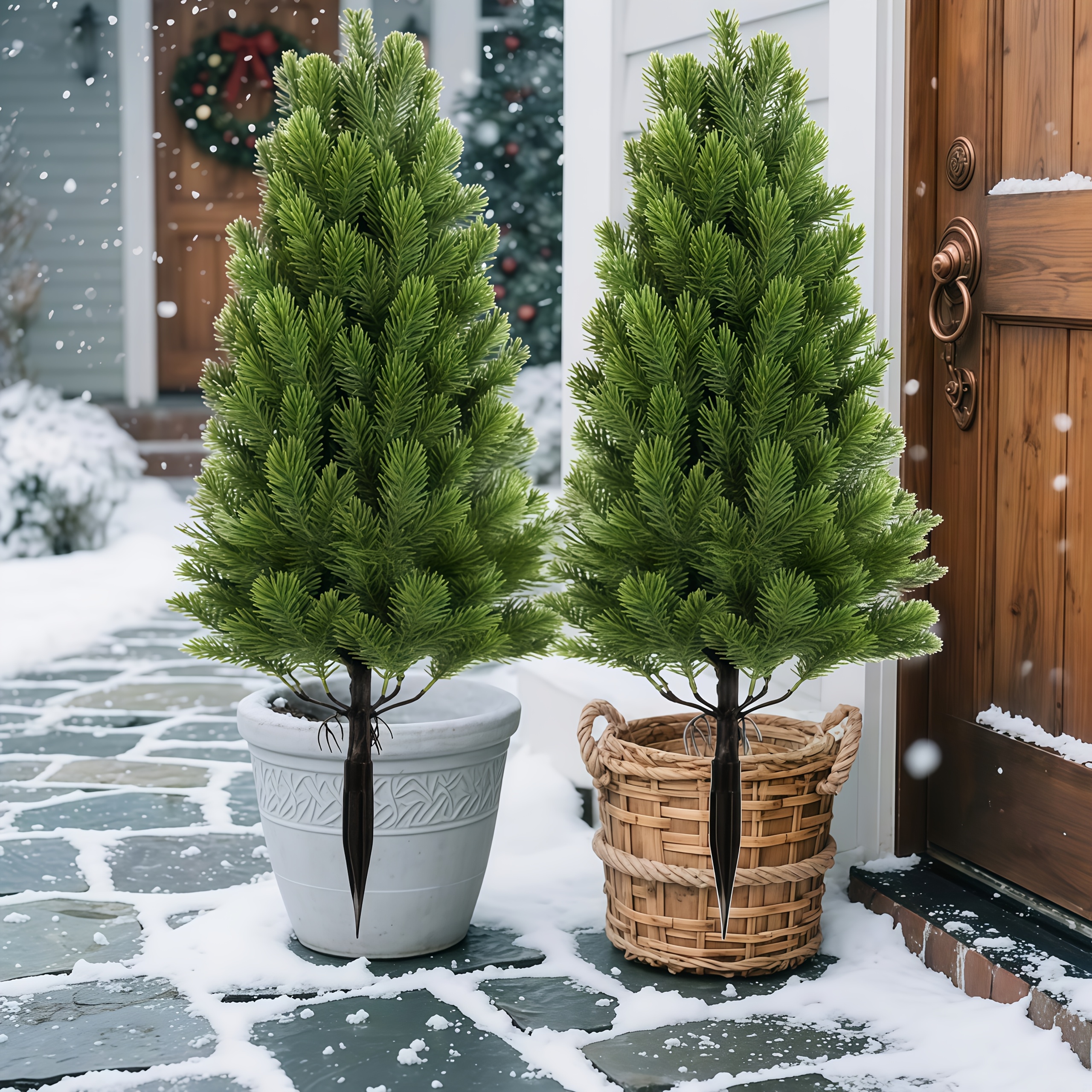 2st stora utomhus högkvalitativa vackra julgran tallträd - Temu Sweden