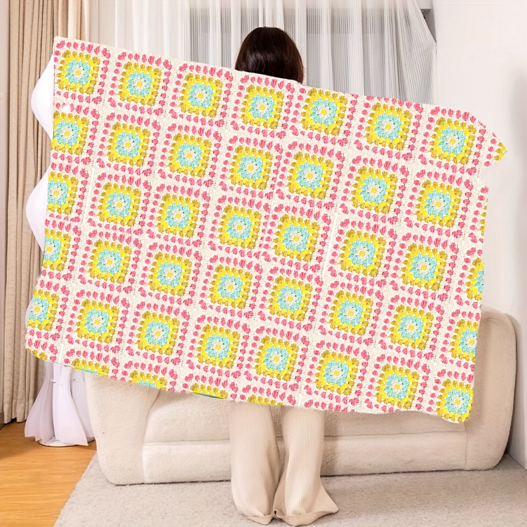 Crochet Kit for Beginners, Boho Felt crochet material Kit, homemade  handmade blankets with videos and tutorials, suit for home use for  Christmas,