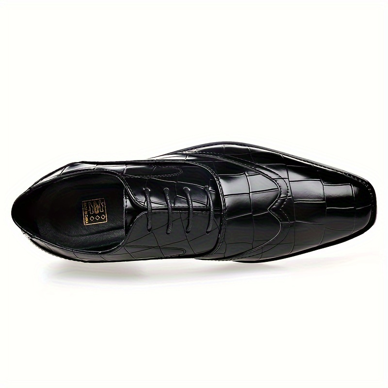 3332 Chaussures de ville formelles pour hommes, brillantes, chaussures de mariage tendance pour marié, chaussures de costume uniformes pour hommes, à la mode et tendance