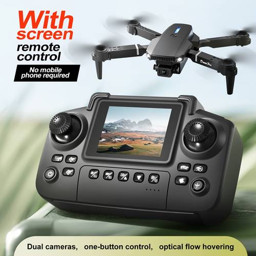 gjv e88 s2 max upgrade edition with screen control obstacle avoidance brushless motor foldable usb rechargeable battery 50 s 1080p video capture remote controlled ideal for night flying outdoor uav training foldable usb rechargeable