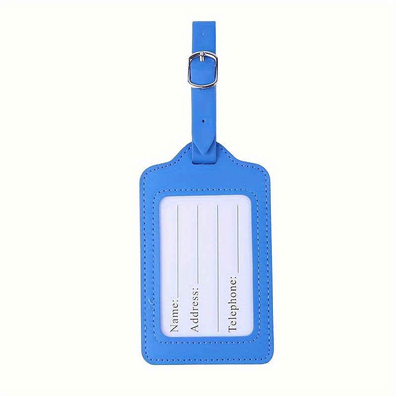 TEMU Travel Luggage Tag Suitcase Hanging Tag Tag Trolley Bag Pendant Anti-loss Tag Tag Synthetic Synthetic Leather