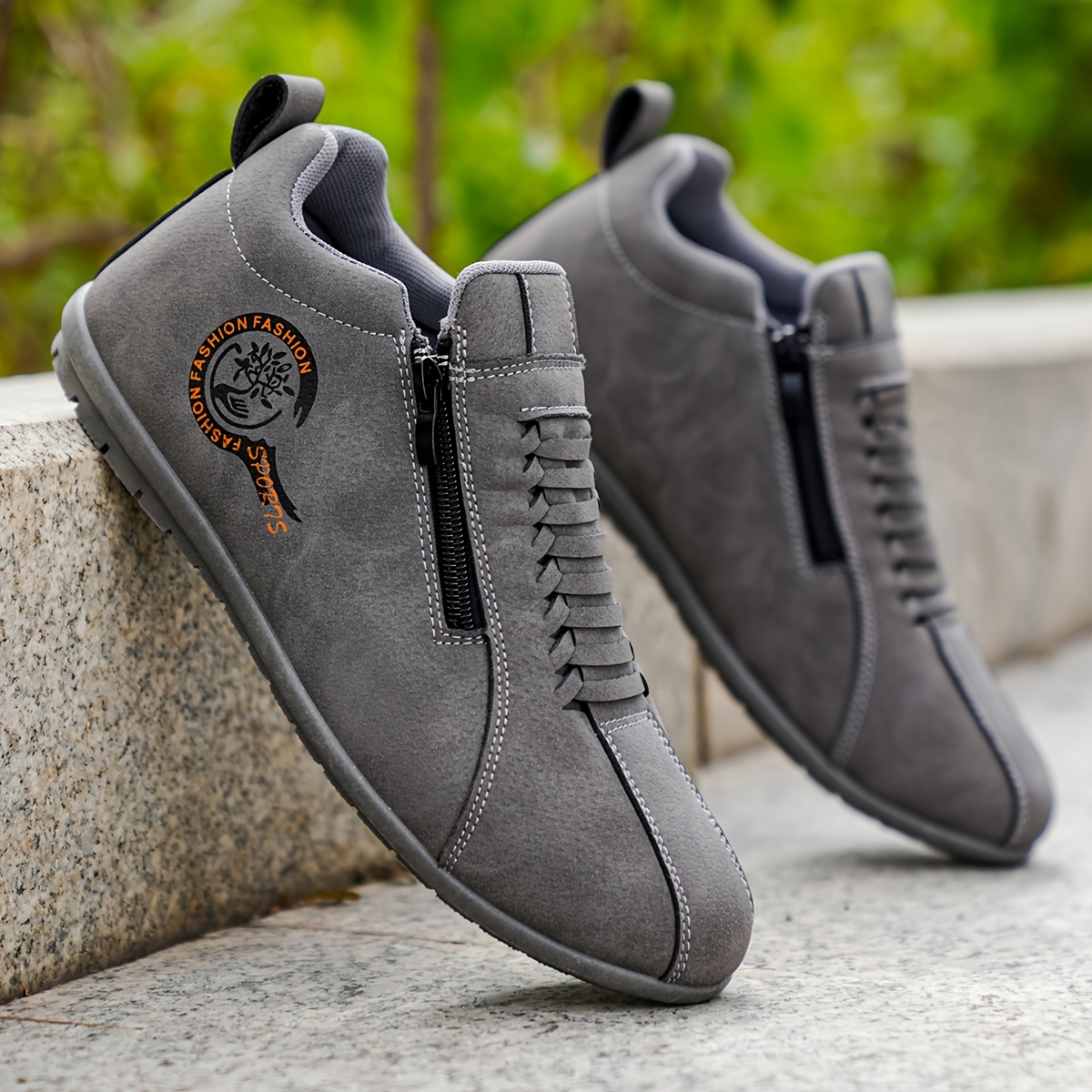 Image of Men's Casual Sneakers, Lightweight And Breathable Running Shoes, Fashionable Skate Shoes