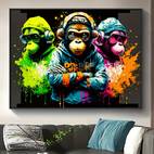 1pc vibrant music canvas art print fashionable frameless wall decor waterproof ideal for living room bedroom office bar contemporary animal print poster music wall decor