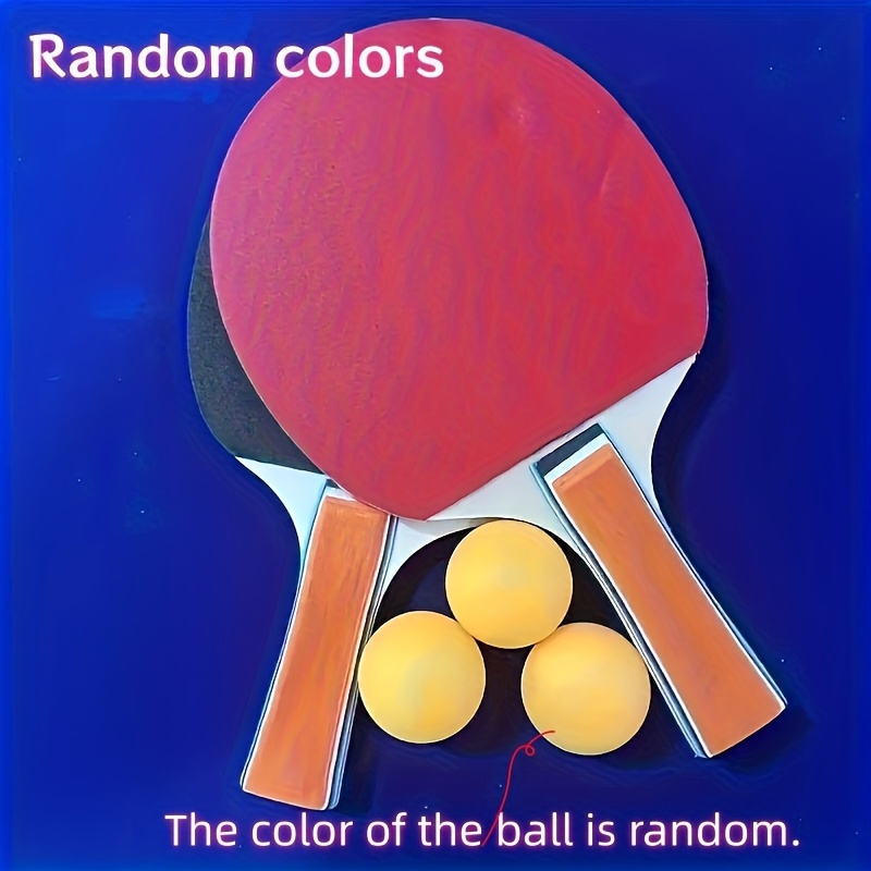 TEMU Table Tennis Racket Training Professional High Elastic Table Tennis Racket Indoor And Set Sports Supplies (one Set Of 2 Table Tennis Rackets And