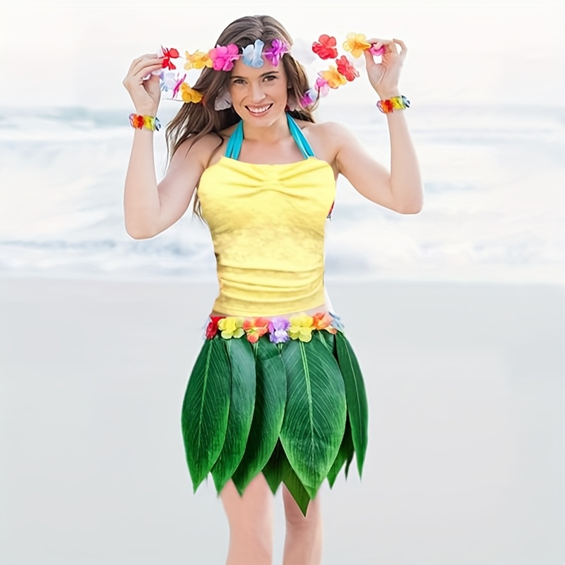 5pcs costume set grass hula dance outfit Temu Austria