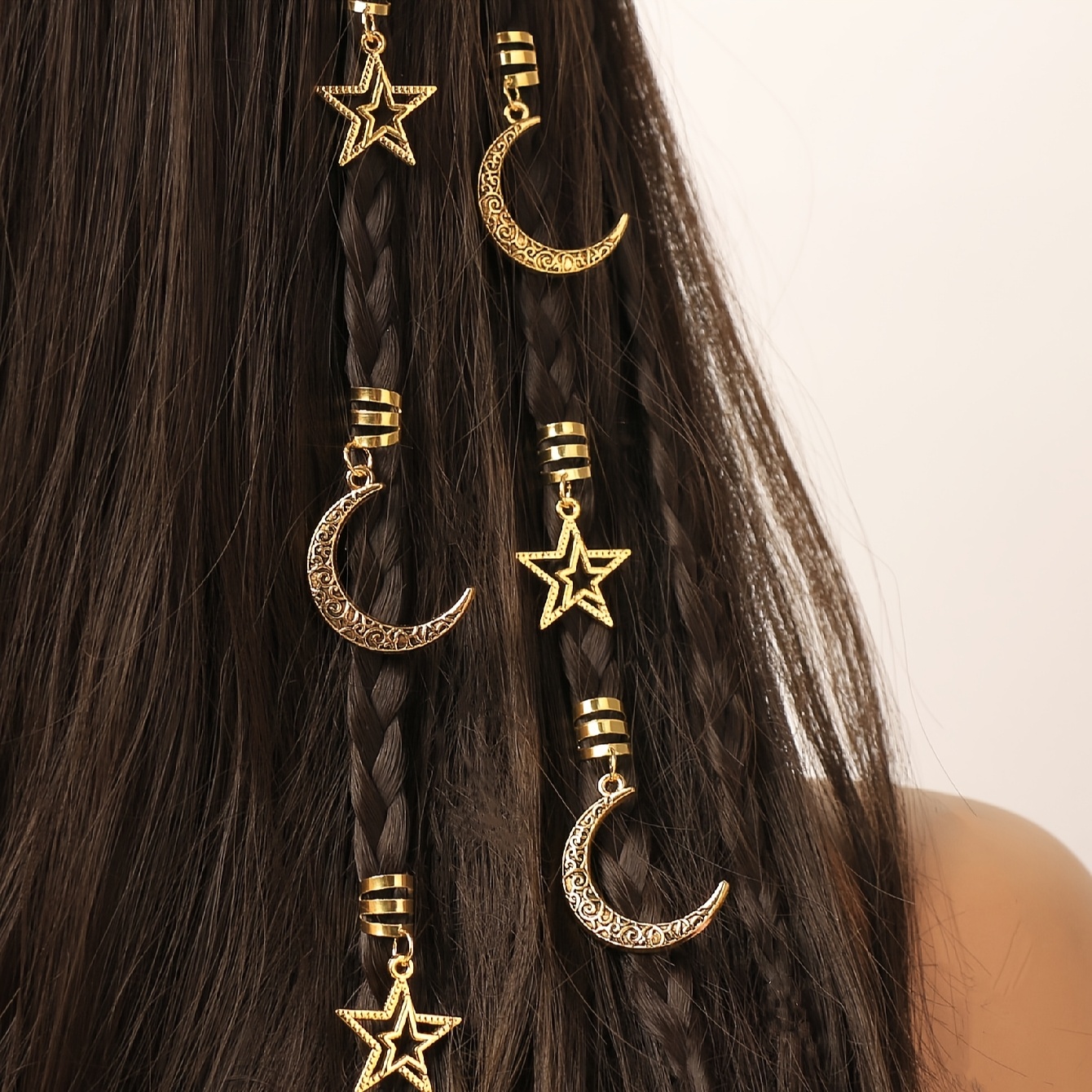 TEMU Ensemble de 6 Pièces Accessoires pour Cheveux Grande et Étoiles pour l'Aïd al-Fitr, Cadeaux de Fête du Sacrifice, Barrettes Mignonnes Tendance