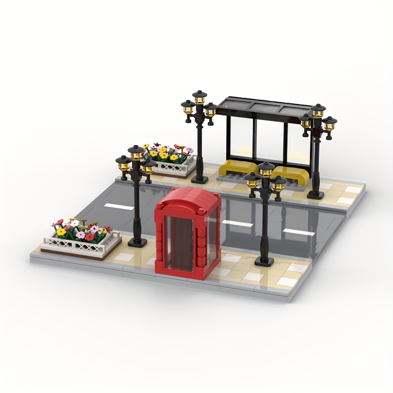 Small Particle Building Block Road Base Plate for City Scenes