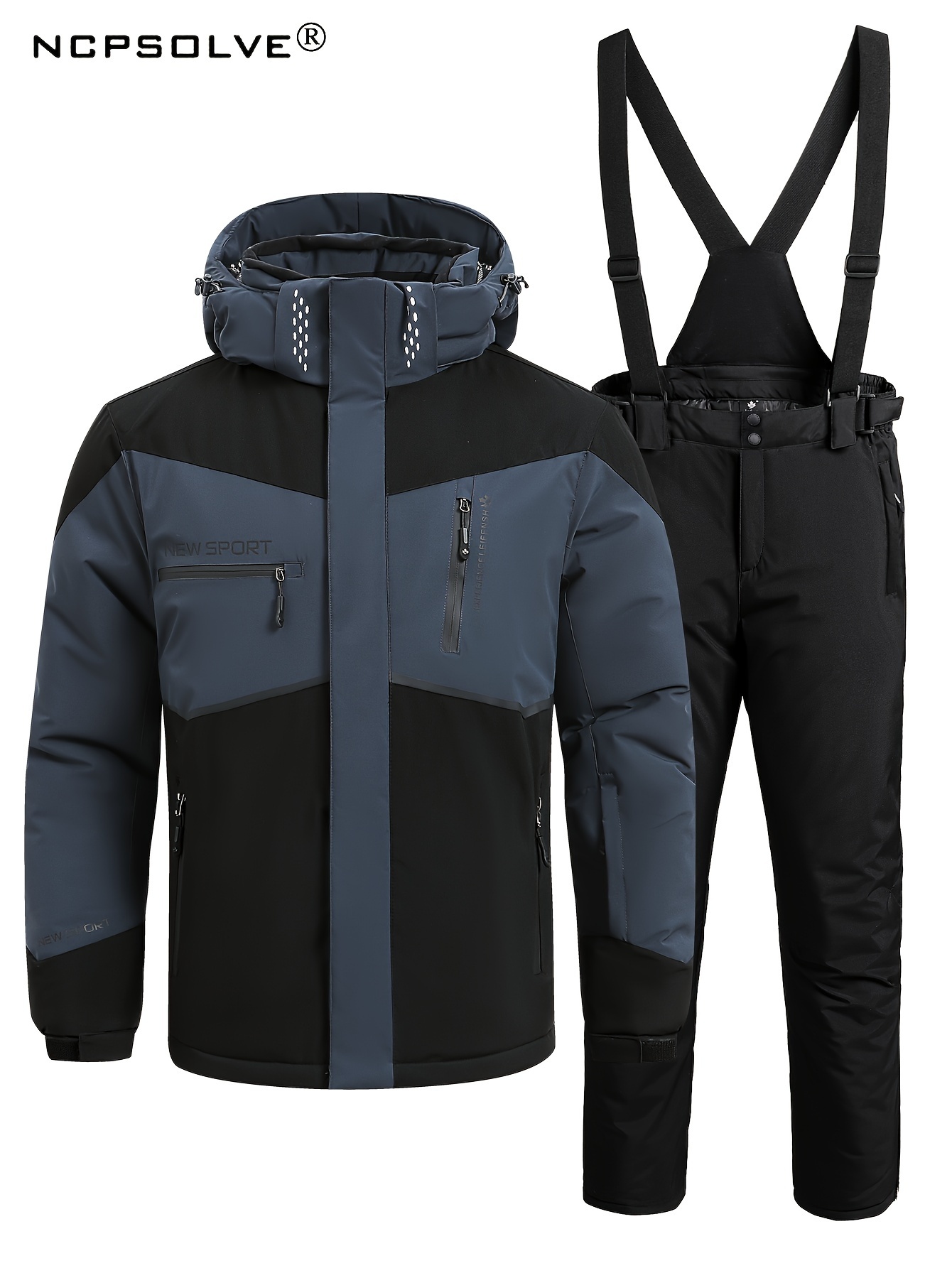 Men s Ski Suit Winter Outdoor Sports Jacket Pants Set Temu