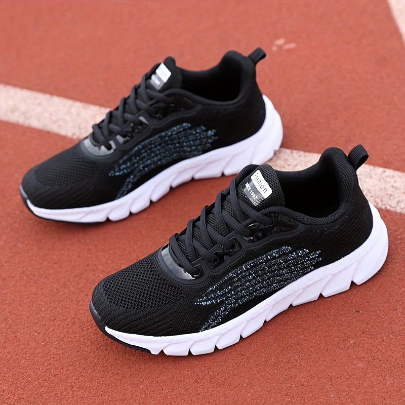 

Trendy Couple Running Sneakers, Breathable & Lightweight Low Top Athletic Gym Trainers, Casual Outdoor Sports Shoes