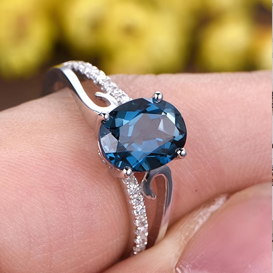 Oval Triplet Cubic Zirconia Ring