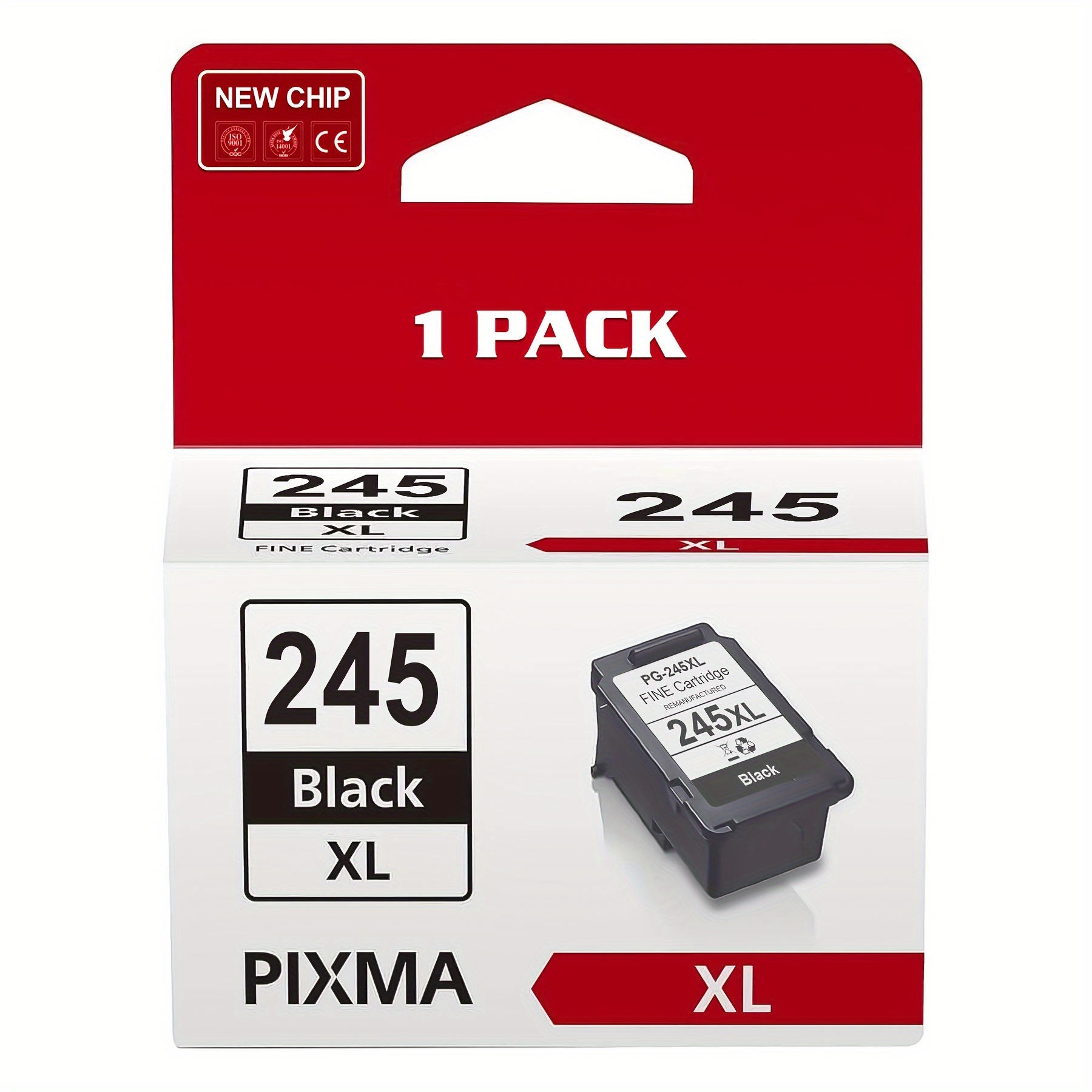 

1x Black Pg-245xl Ink Cartridge For Mg2520 Ts3122 Mx490 Mx492