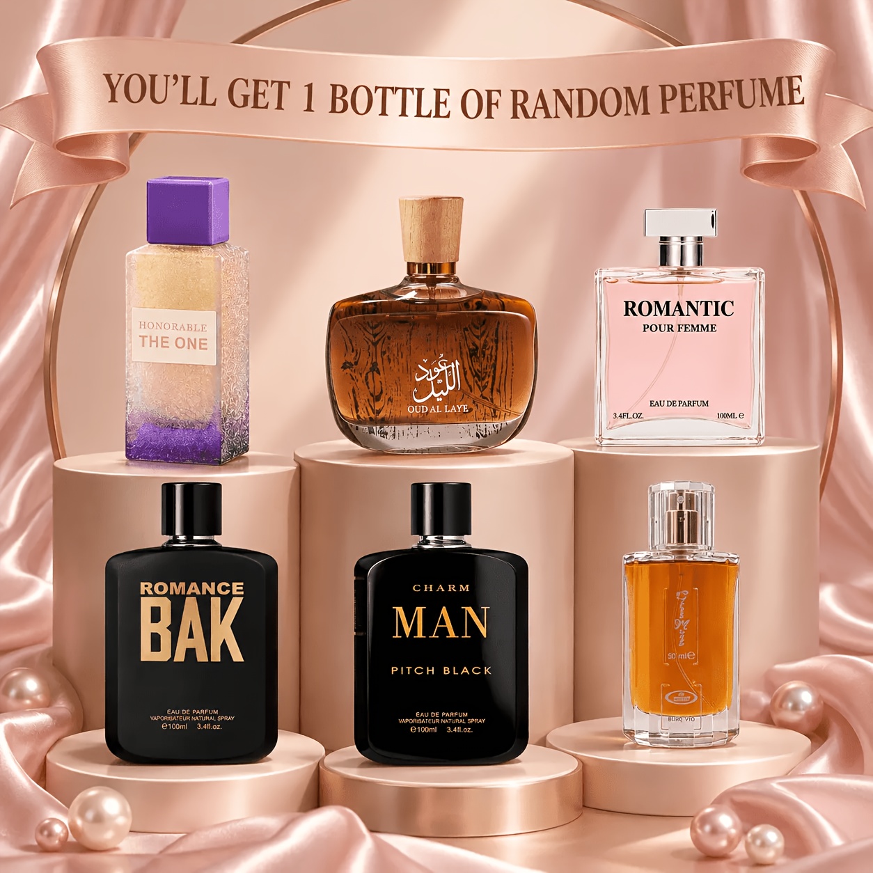 Image of 1 Bottle Random Perfume, Distinct Scents, Long-lasting Unisex Eau De Parfum Spray, Fragrance Notes: Citrus, , Floral, Fruity , Ideal Gift For