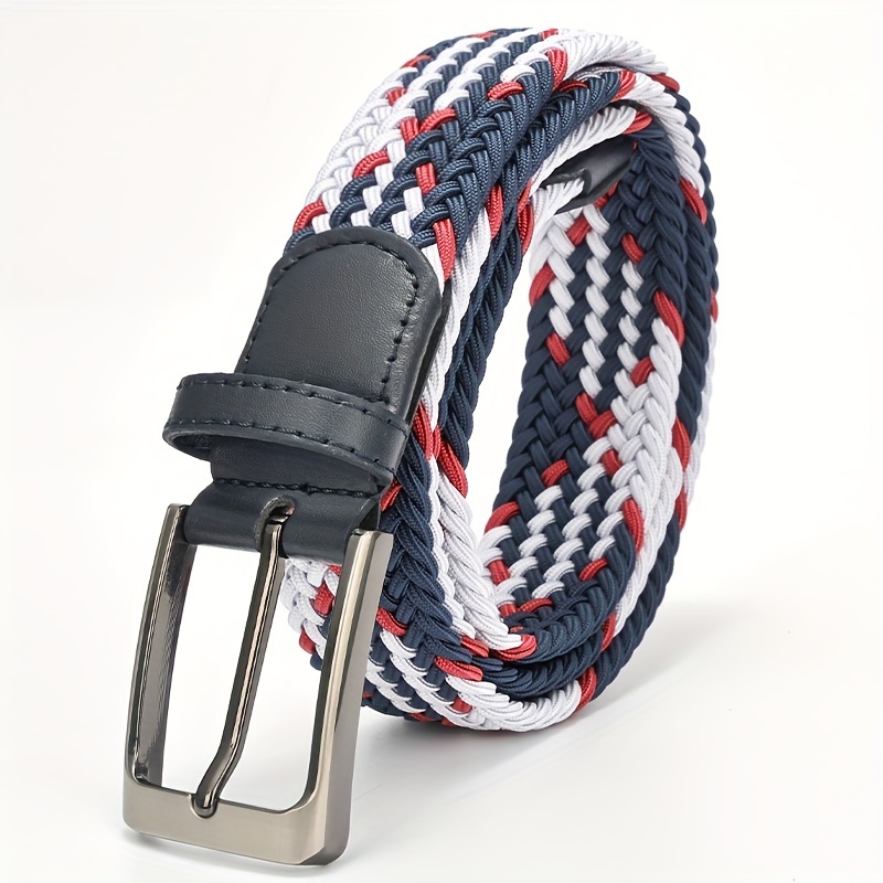 

Fashionable Woven Elastic Belts For Men And Women In Multiple Colors, Woven Elastic Golf Belts, Elastic Denim Belts
