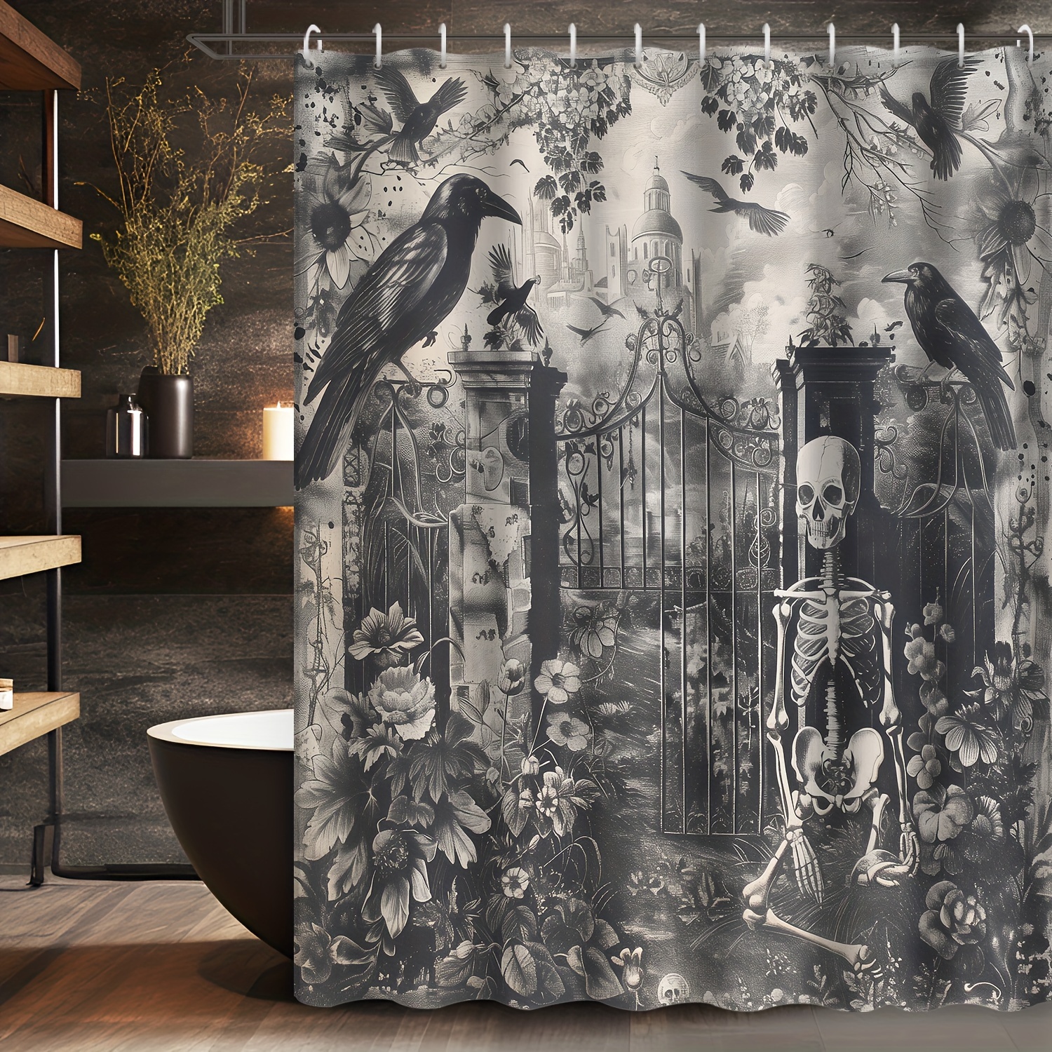 

1pc Decoration - & , , , And Curtain 12 , Bathroom Decor