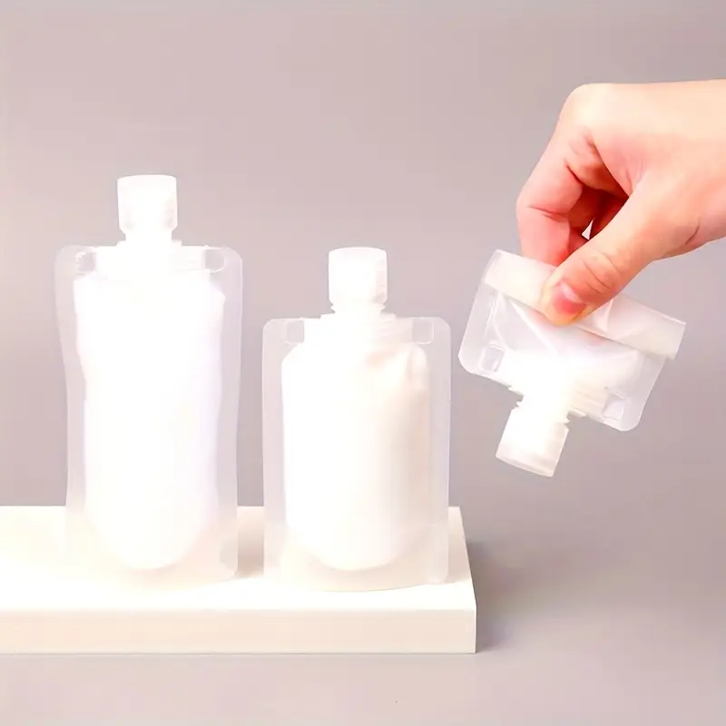 5pcs 10pcs 15pcs portable disposable travel bottles and bags suitable for packing cosmetics shampoo lotion shower gel facial cleanser and toiletries Product details 1