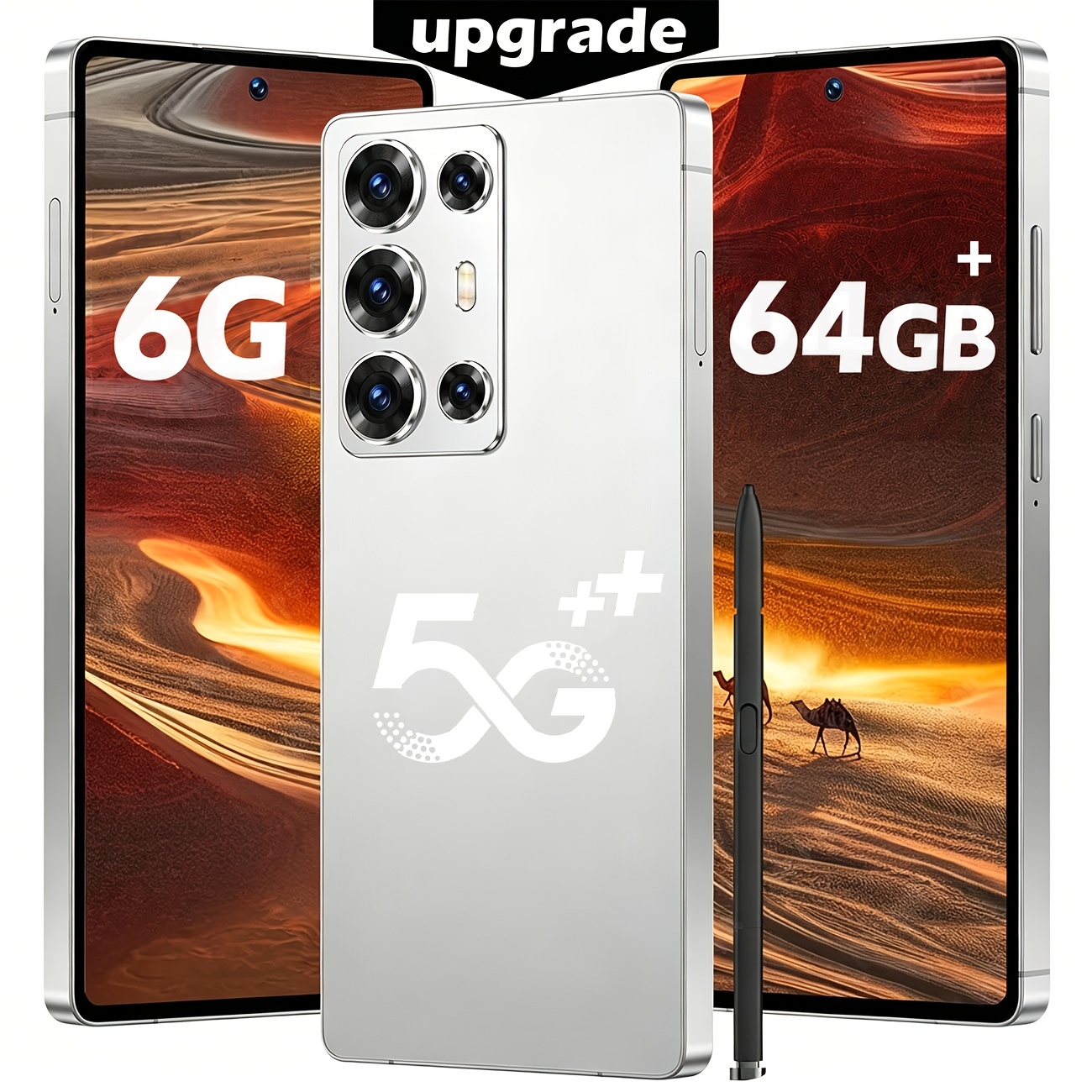 C25 Ultra/6,8-inch Hoogwaardig Model: Automatische Dual SIM-kaartschakeling, HD-video-opname, Langdurige Batterij, Inclusief Stylus, Type-C-gegevenskabel, Oortelefoon, Gebruikershandleiding, Wereldwijd Ontgrendelde Versie, een Krachtig en Veelzijdig Apparaat