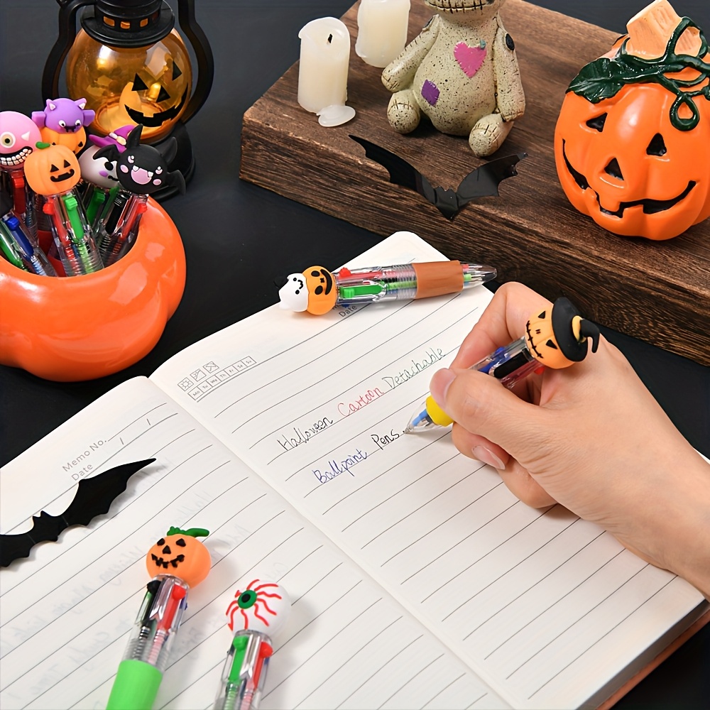 15 30pcs creative simple cute back to school retractable ballpoint pens   color ballpoint pens cute cartoon halloween gifts colorful pens for students random colors Product details 3