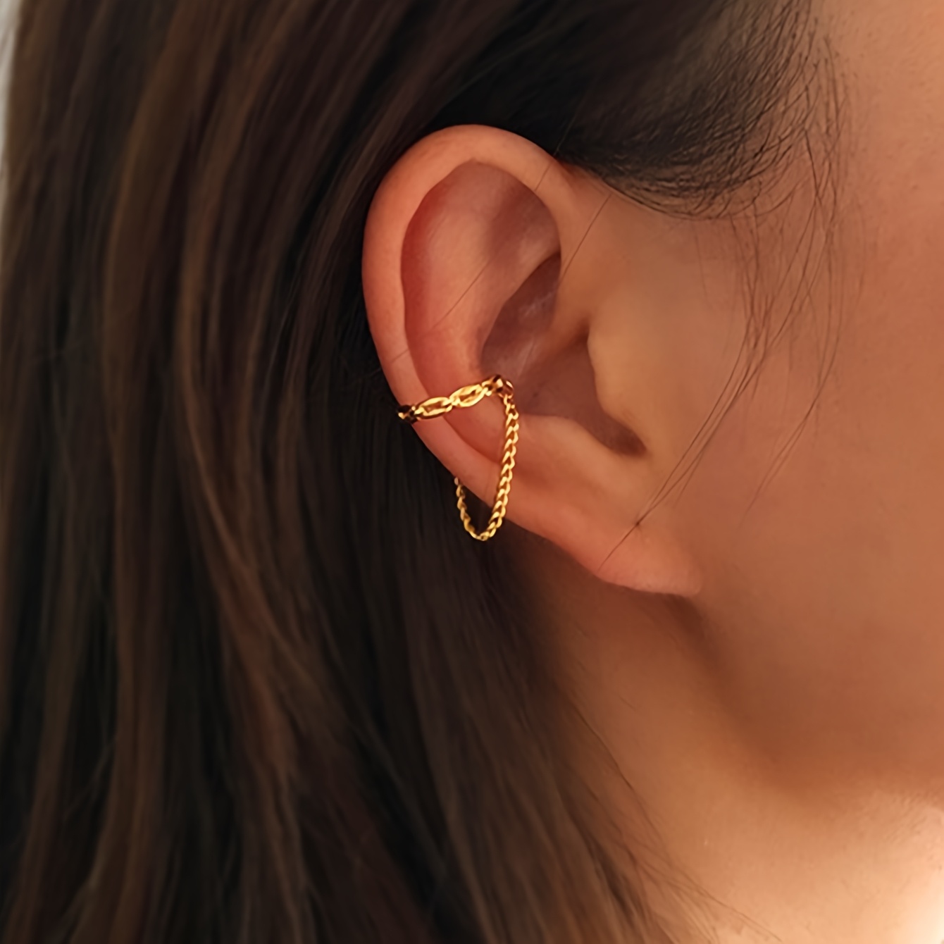 Fashionable Elegant Tassel Copper Ear Clips