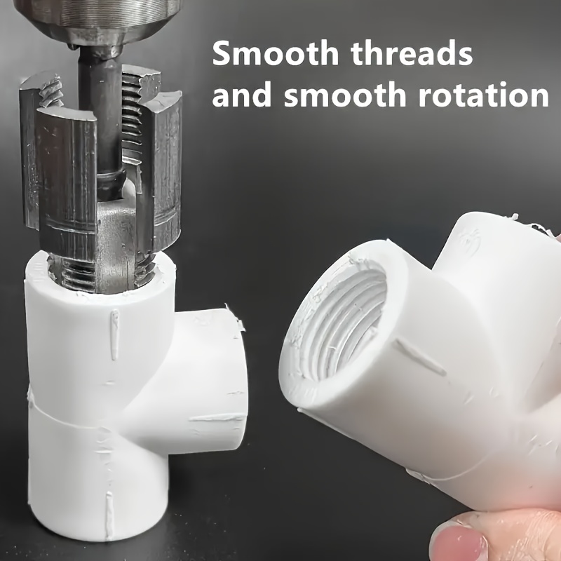 External Pipe Threading Tool Kit With 1/2” & 3/4” Dies – Alloy Steel, Portable, For PVC, PPR, Plastic & MPP Pipes, Plumbing Repair & Conduit