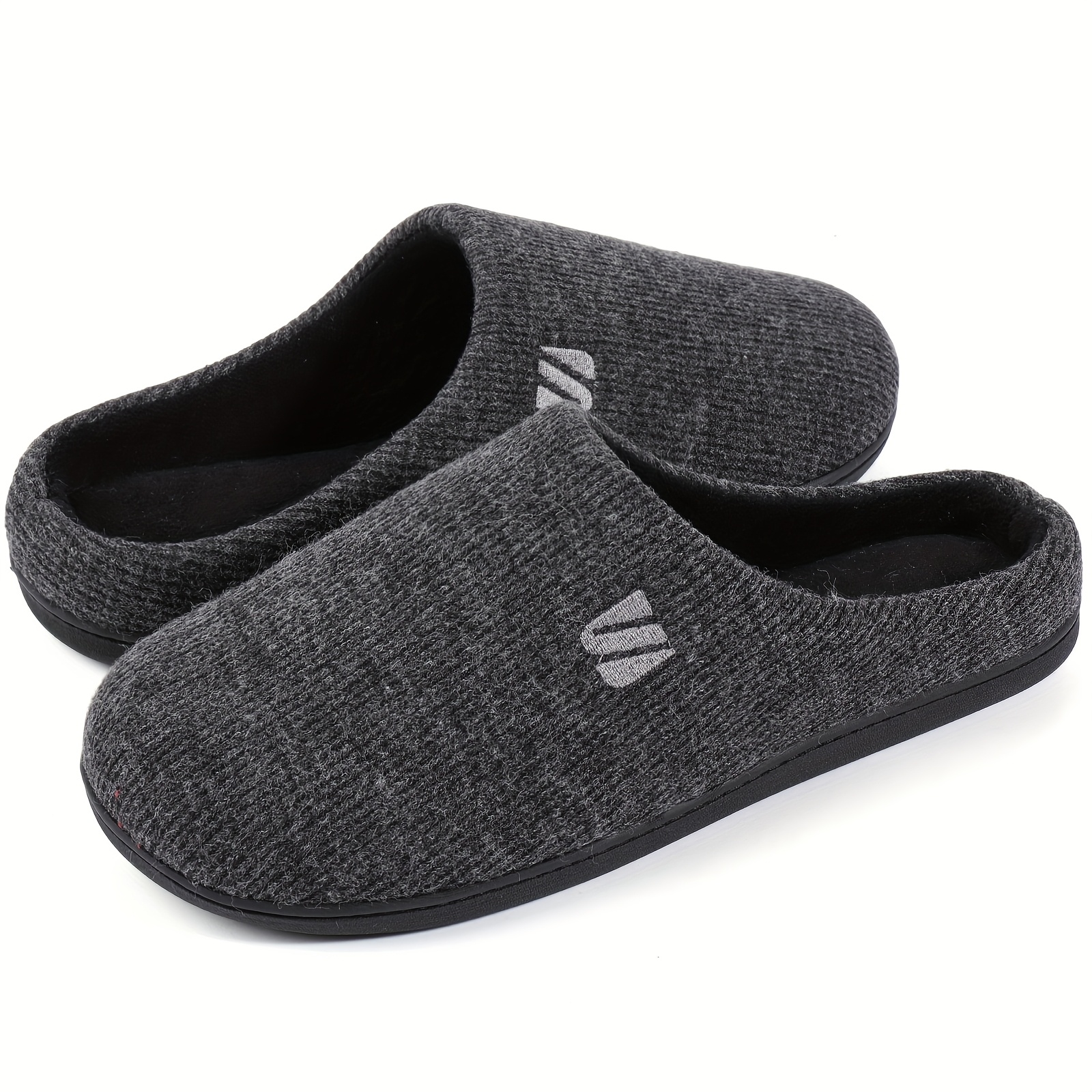 mens memory foam slippers indoor outdoor cozy house shoes - Temu display picture 1