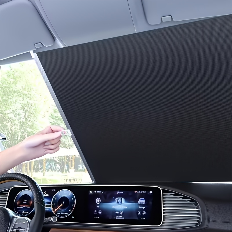 2 Easy-to-install Blackout Curtains with Matching Suction Cups, No Drilling Required. Suitable for Kitchens, Bathrooms, Bedrooms, Car Interiors, and Hallway Sunshades