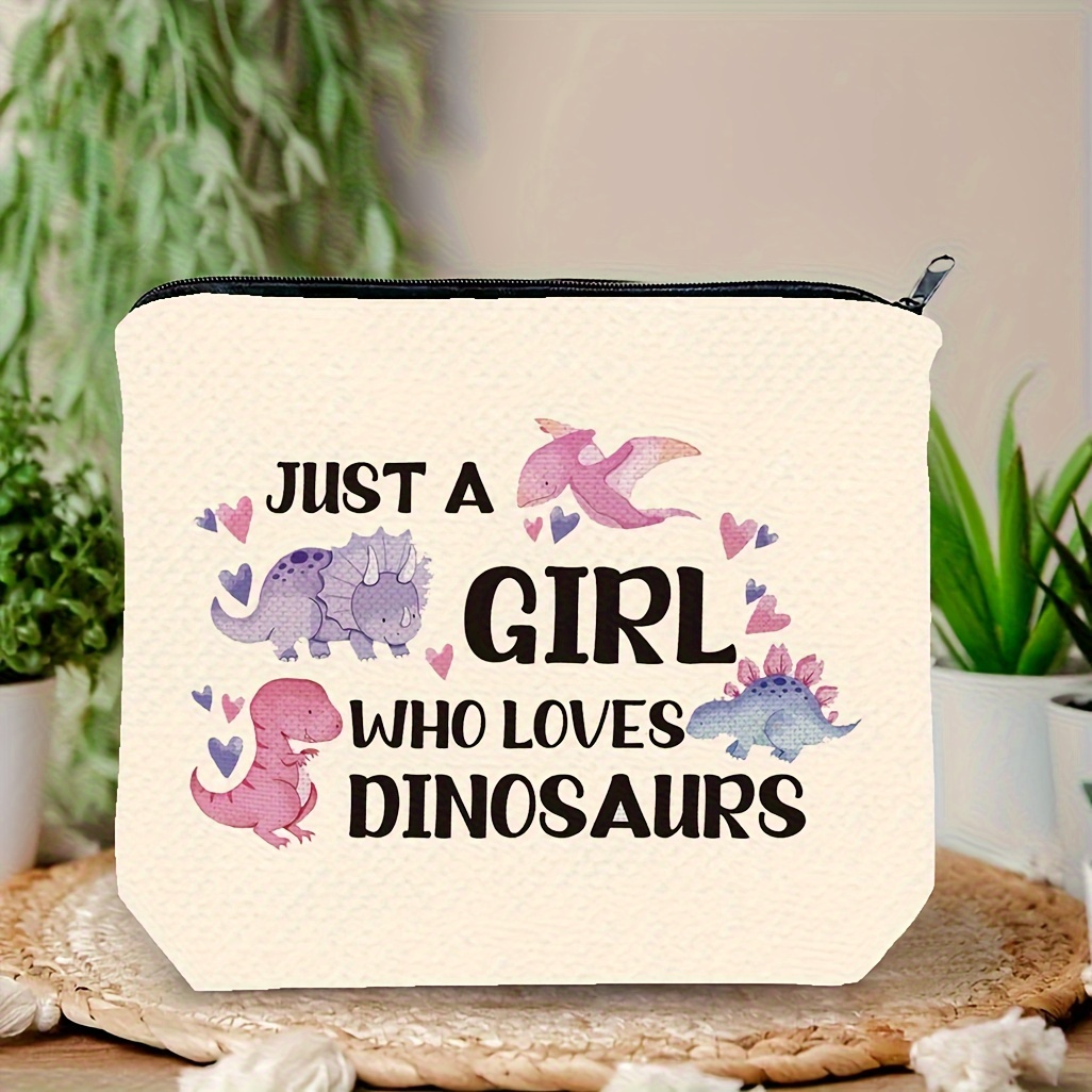 1pc Dinosaur Makeup Bag For Girls Travel Toiletry Makeup Bag Women s Gifts For Adults Dinosaur Stuff Funny Birthday Chr