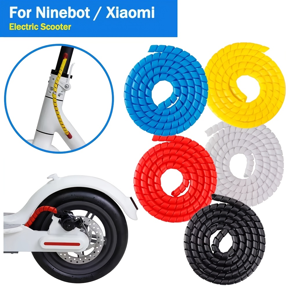 2 bucăți Tub de Protecție pentru Cabluri Accesorii pentru Scuter Tub Schimbător de Culoare Conductă Împachetată Rezistent la Praf și Zgârieturi Potrivit pentru Accesorii Scuter Xiaomi Mijia M365/Pro/1s/Essential/Pro2