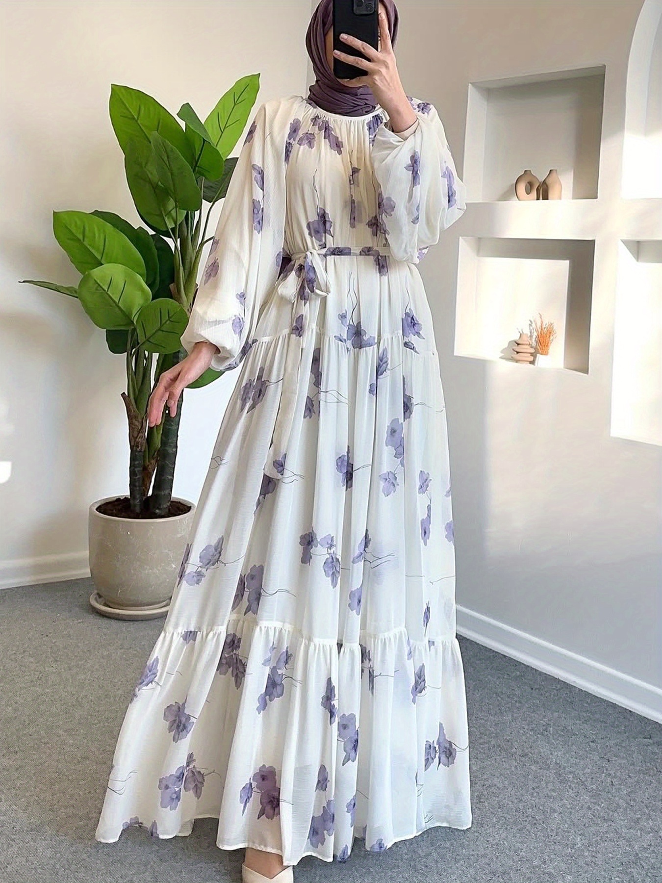 chiffon dress sold on Temu United States