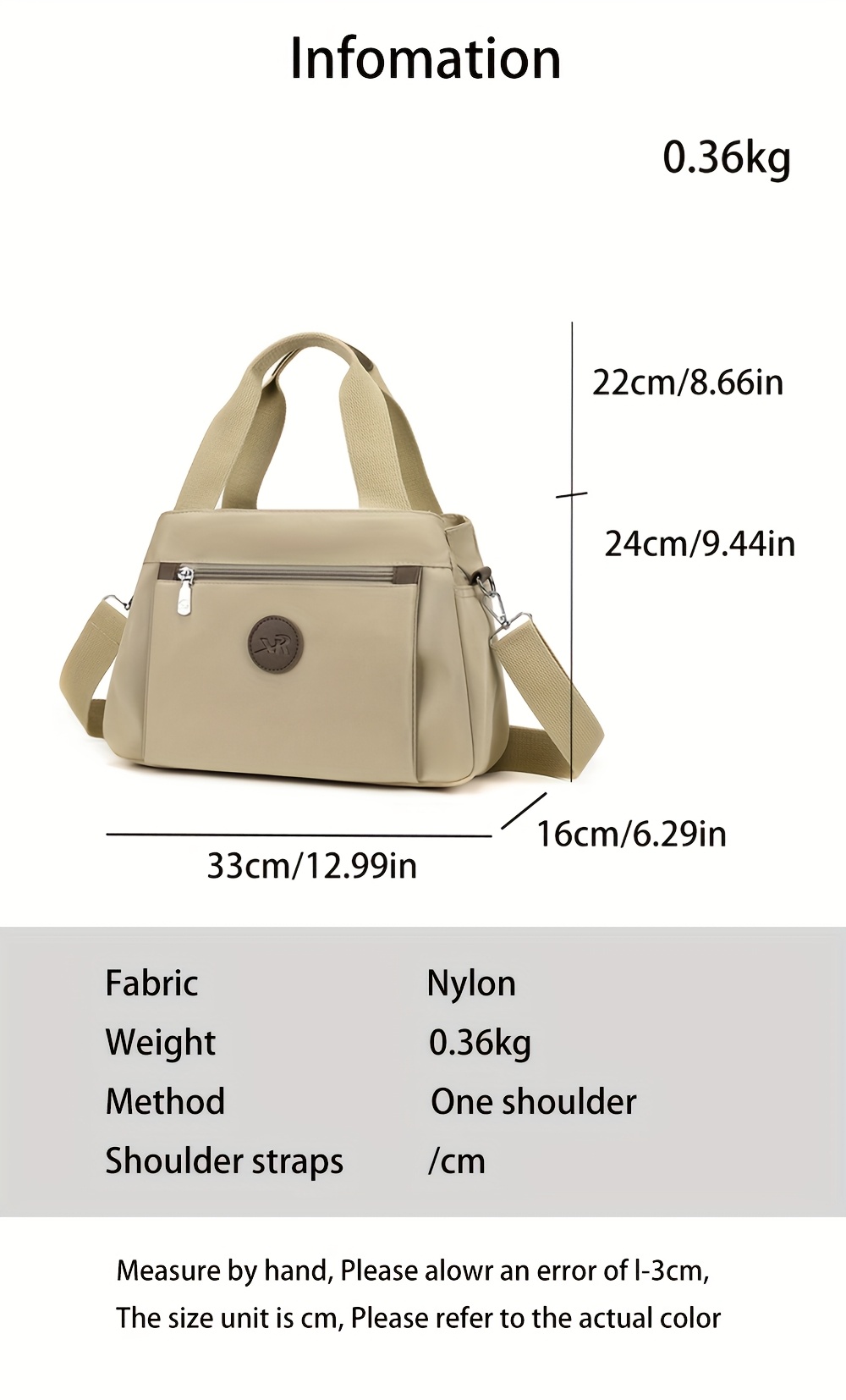 lightweight nylon waist bag for leisure featuring an adjustable strap zipper closure and lining a stylish crossbody bag with multiple pockets for   Product details 1