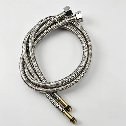 40cm stainless steel braided faucet supply hose 1 2 inch bathroom kitchen sink water pipe hot and cold point flexible hose