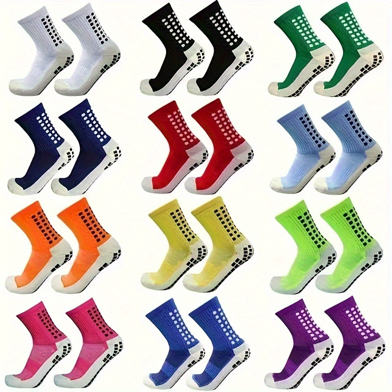 

3 Pairs Of Men's And Women's Mid Crew Sport Socks, Non Slip Shock Absorption Comfy Breathable Unisex Socks For Basketball Training, Running Outdoor Activities