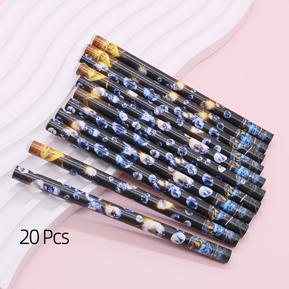TEMU 20pcs Outil de de strass contact avec embout en strass - Compatible avec les stylos à pointillés pour nail art, les crayons à cire, pour les