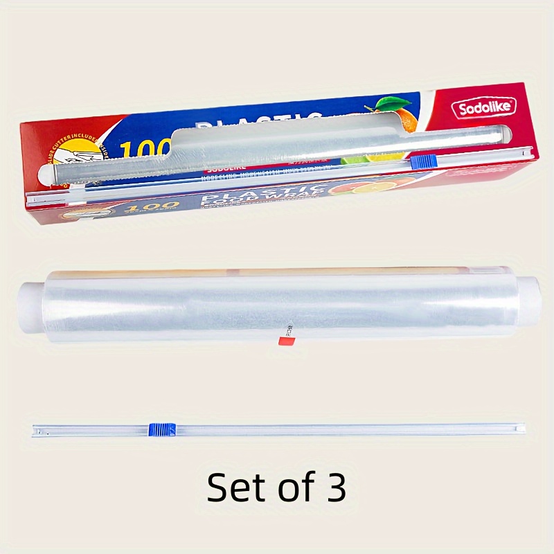 Cling Film Cutter Set For Household Cling Film Dispenser And Cutter Box