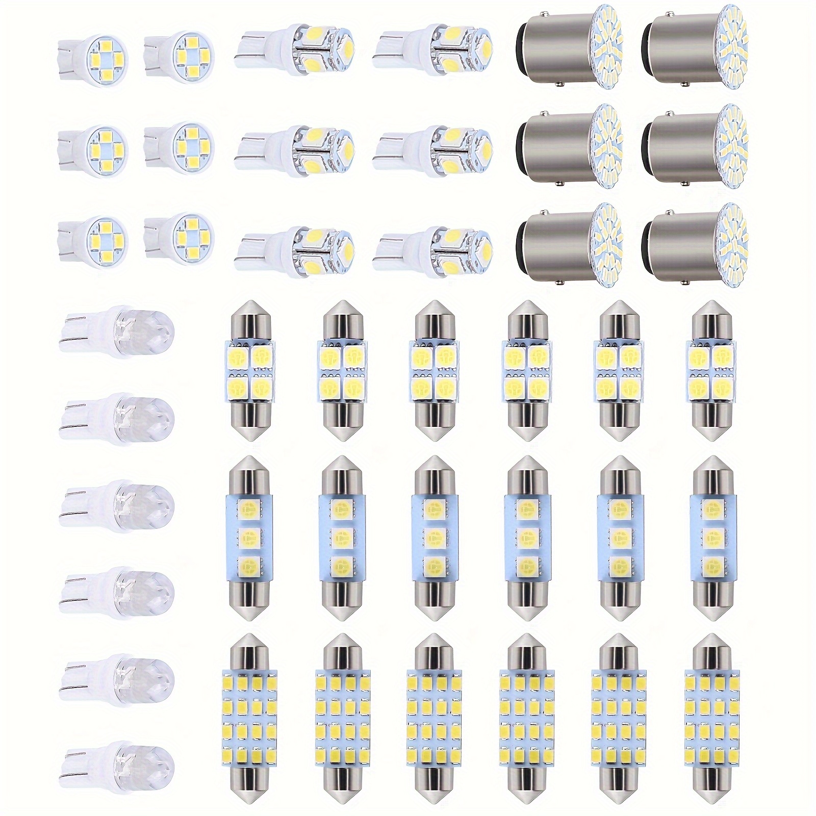 

42pcs Trunk License Plate Light Car Double-tip Reading Light Conversion Accessories Waterproof Led Compartment Light