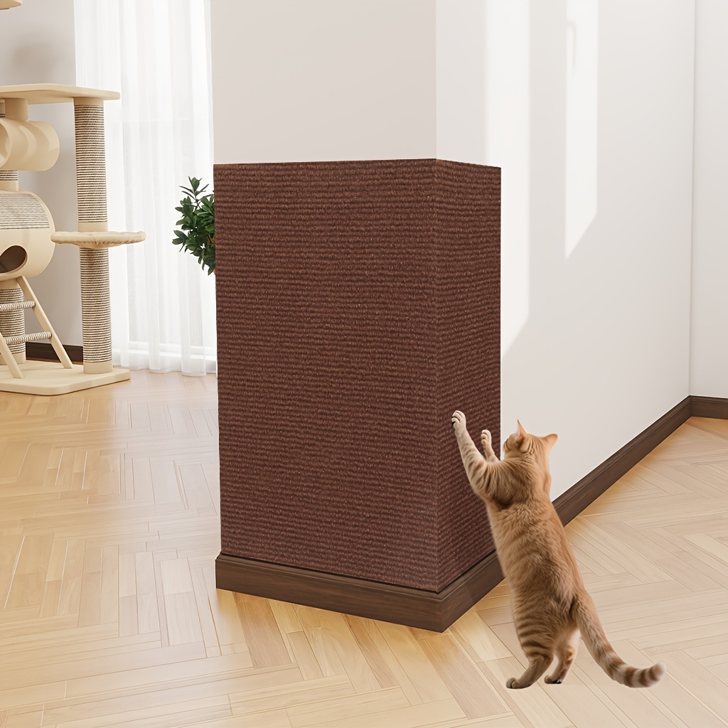TEMU Planche à Gratter pour Chat, Tapis/Protection Auto-Adhésive pour Chat, Tapis de Sol : Facile à Coller, à Couper et à Nettoyer. Durable et à l'.