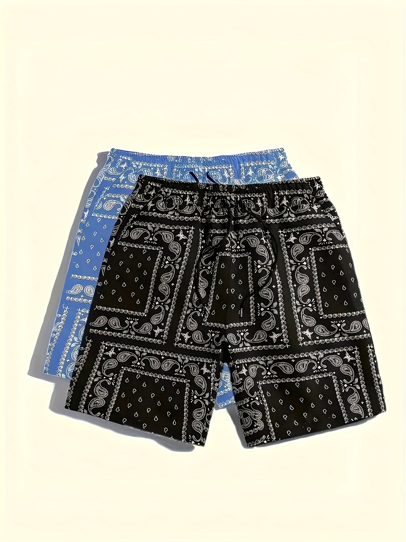 【BAON】[unisex] Bamu Keyring Banding Bermuda Pants P504-PFCB324-2.png?v=